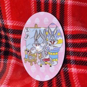 The Tin Box Company Looney Tunes Bugs Bunny Easter Egg Collectible Tin Pink 1998
